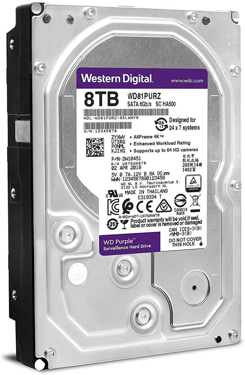 Жесткий диск Western Digital WD Purple 8 TB - фото 1 - id-p220021533