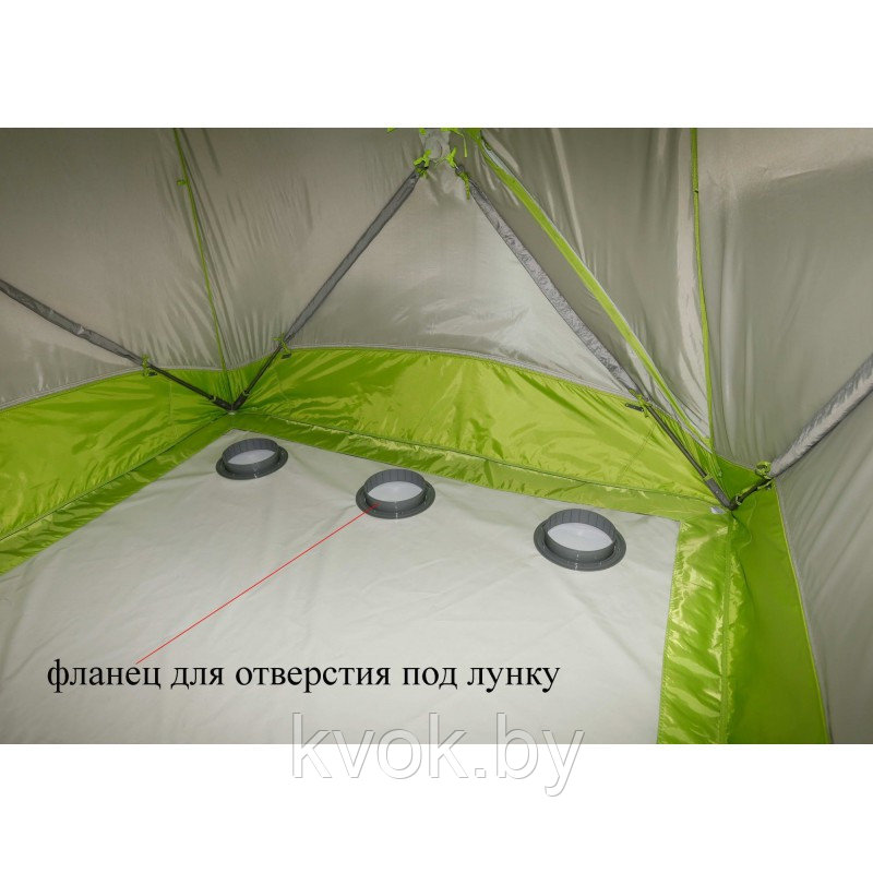 Зимняя палатка ЛОТОС КУБ 4 Компакт Термо (2,60x2,10x1,88 м) - фото 3 - id-p220021536