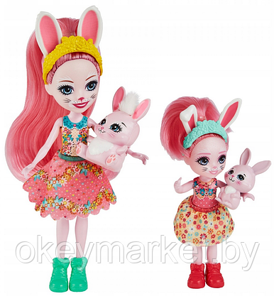 Набор игровой Enchantimals Сестрички с питомцами Бри и Беделия Кроля HCF84, фото 2