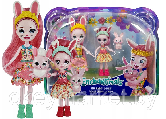 Набор игровой Enchantimals Сестрички с питомцами Бри и Беделия Кроля HCF84, фото 3