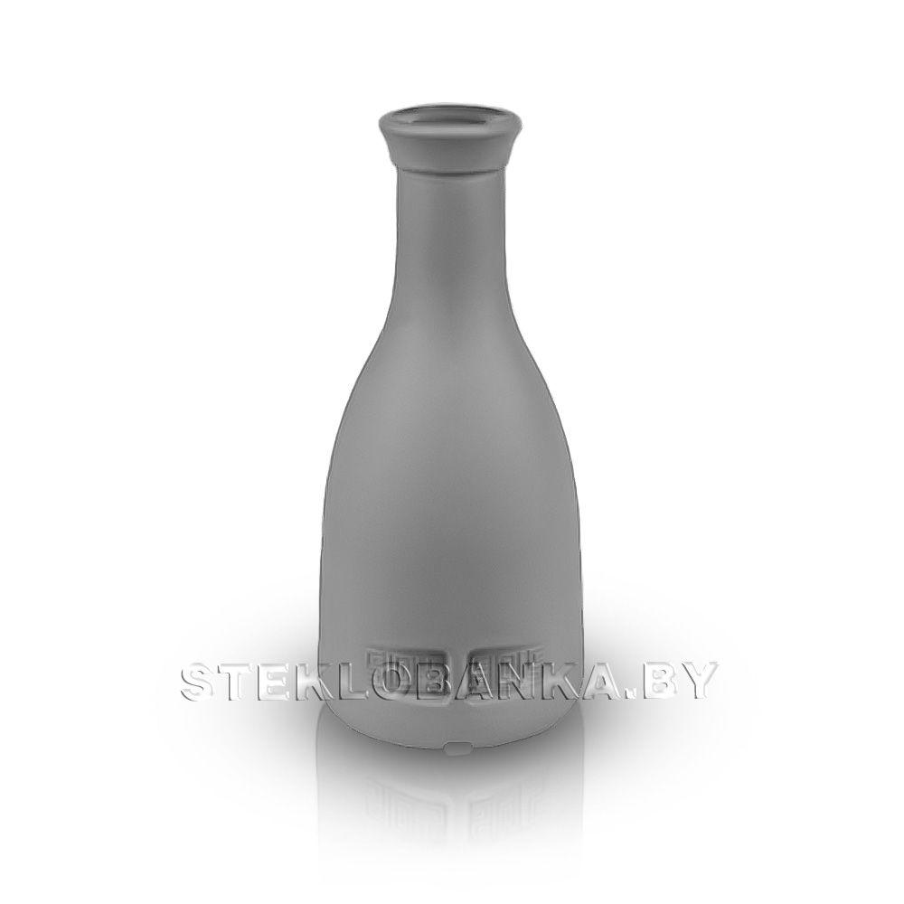 Стеклянная бутылка 0,200 л. (200 мл.) BELL (19*21) серая матовая