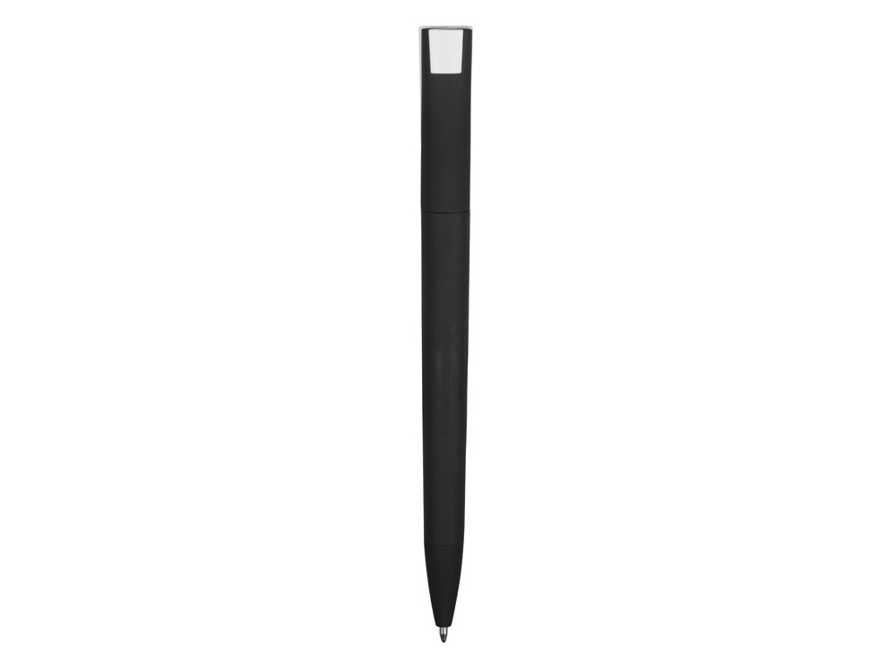 Ручка пластиковая soft-touch шариковая Zorro, черный/белый - фото 4 - id-p220022868