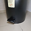 Контейнер для мусора с педалью 12 л. Shafagh / Мусорное ведро, нержавеющая сталь, черное матовое покрытие, фото 4