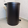 Контейнер для мусора с педалью 20 л. Shafagh / Мусорное ведро, нержавеющая сталь, черное матовое покрытие, фото 4