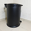 Контейнер для мусора с педалью 18 л. Shafagh / Мусорное ведро, нержавеющая сталь, черное матовое покрытие, фото 7