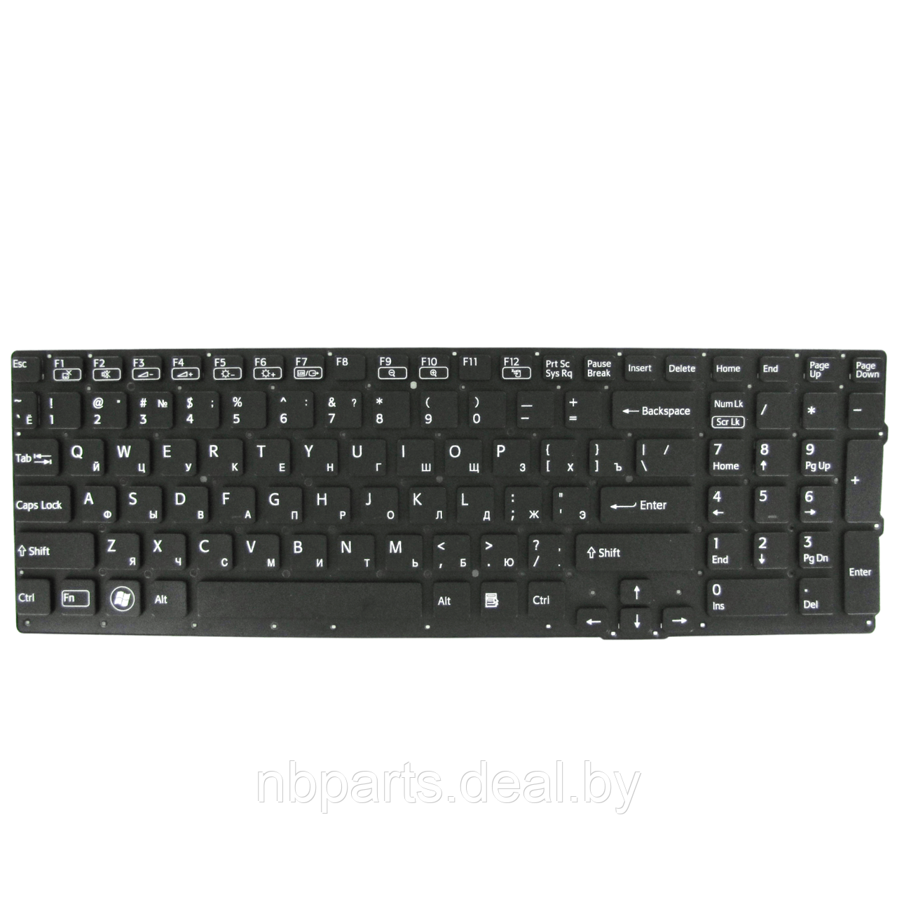 Клавиатура для ноутбука Sony VPC-SE, чёрная, RU - фото 1 - id-p111778269