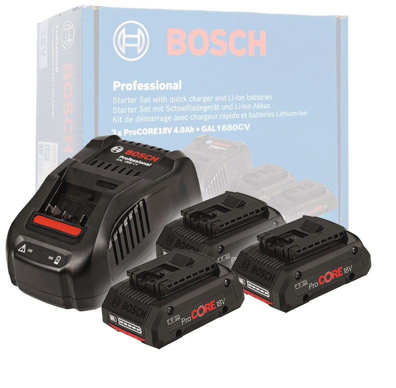 Аккумулятор с зарядным устройством Bosch ProCORE Professional 0615990N2G (18В/4 Ah + 14.4-18В) - фото 1 - id-p220023445