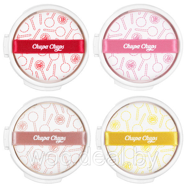 Chupa Chups Сменный блок для тональной основы-кушона Candy Glow Cushion, 14 г, 4.0 Medium - фото 1 - id-p212445968