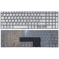 Клавиатура для ноутбука Sony SVF15A, серебристая, RU