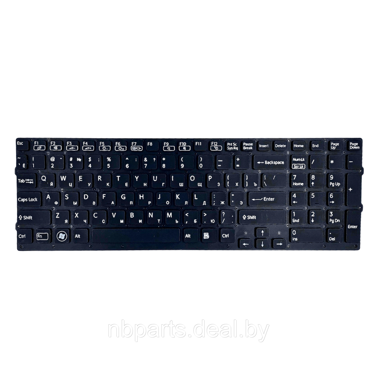 Клавиатура для ноутбука Sony VPC-F2, чёрная, с подсветкой, RU - фото 1 - id-p111770597