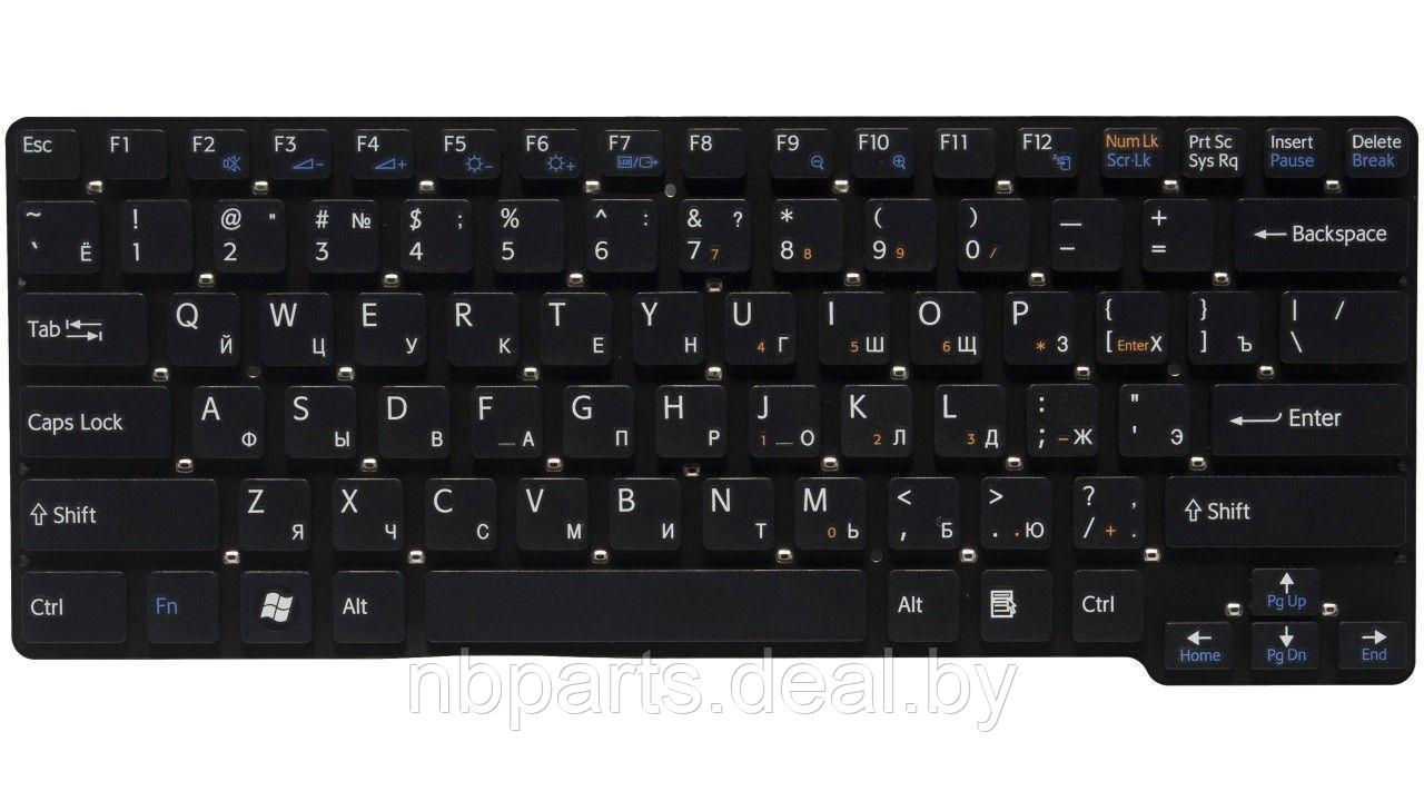 Клавиатура для ноутбука Sony VGN-CW, чёрная, маленький Enter, RU