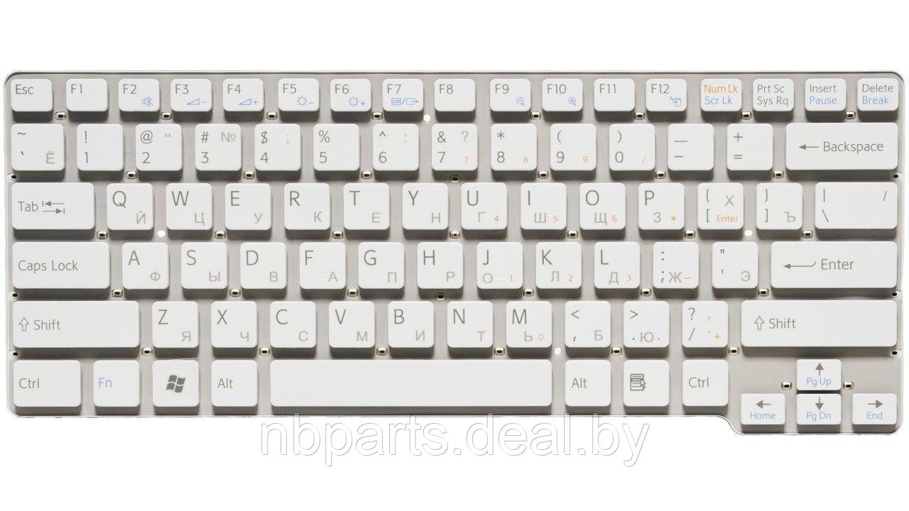 Клавиатура для ноутбука Sony VGN-CW, белая, маленький Enter, RU - фото 1 - id-p181385653
