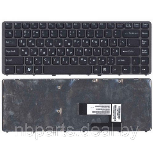 Клавиатура для ноутбука Sony VGN-NW, чёрная, RU - фото 1 - id-p111776686