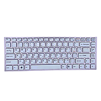 Клавиатура для ноутбука Sony VPC-S, белый, с розовой рамкой, RU