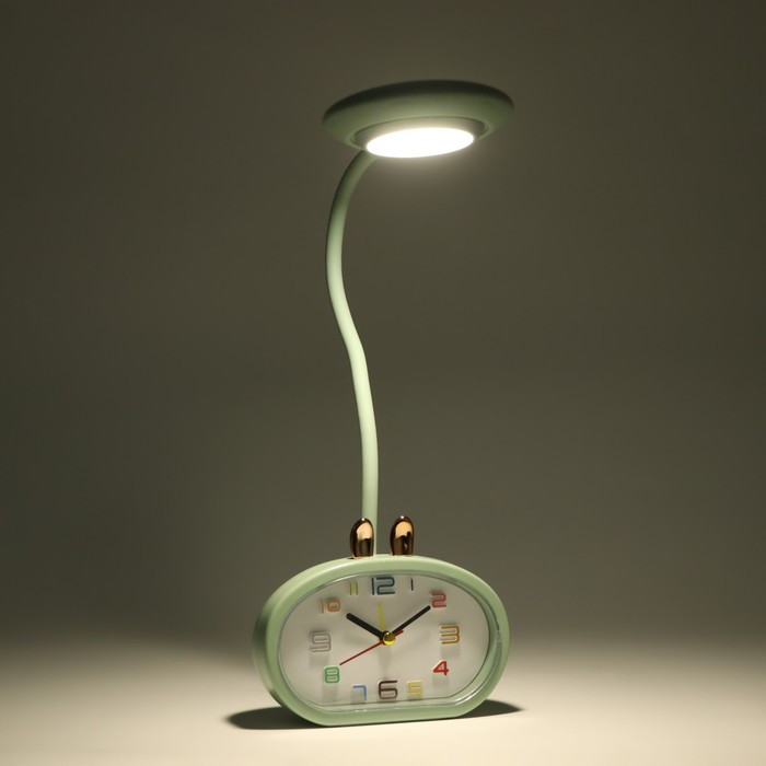 Часы-светильник "Элеанор", с будильником, подсветкой, 800 мАч, 3 режима, дискретный ход, USB - фото 5 - id-p220025767