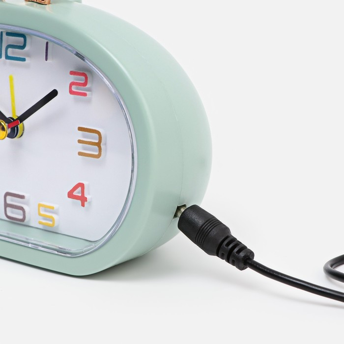 Часы-светильник "Элеанор", с будильником, подсветкой, 800 мАч, 3 режима, дискретный ход, USB - фото 7 - id-p220025767