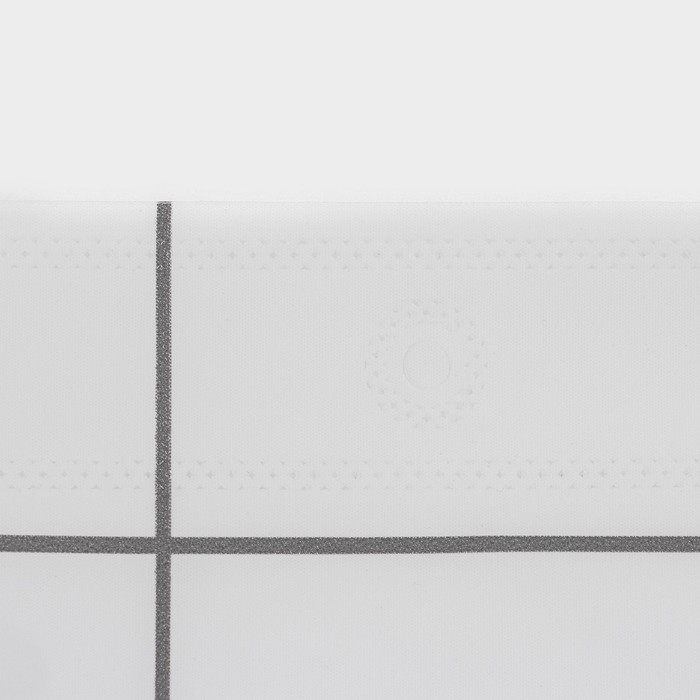Штора для ванной SAVANNA «Квадро», 180×180 см, EVA, цвет белый - фото 4 - id-p220025981