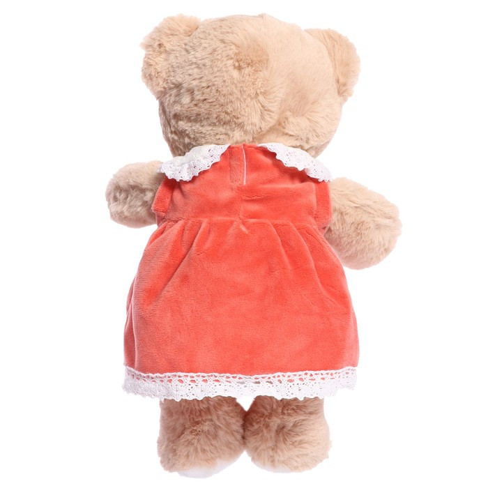 Мягкая игрушка "Мишка" в красном платье, 30 см - фото 3 - id-p220026070