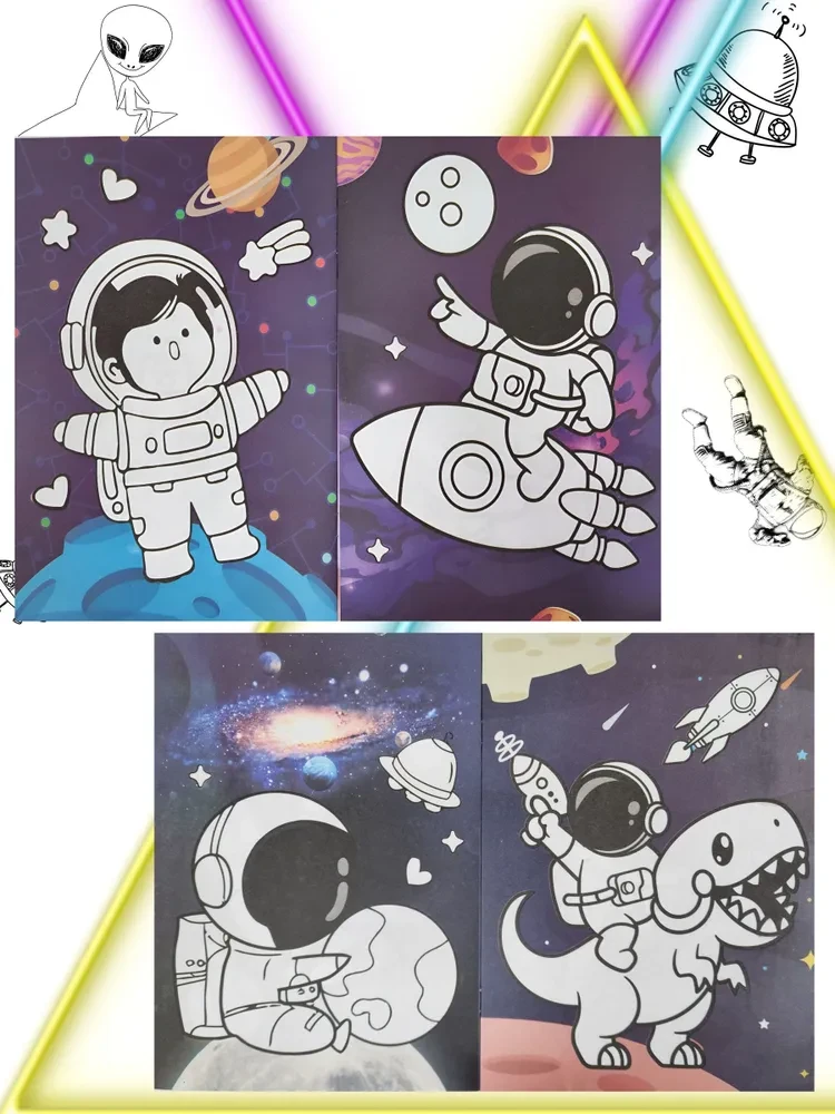 Раскраска с наклейками Весёлый Космос - фото 2 - id-p220030121