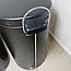 Контейнер для мусора с педалью 20 л. Shafagh / Мусорное ведро, нержавеющая сталь, черное матовое покрытие, фото 10