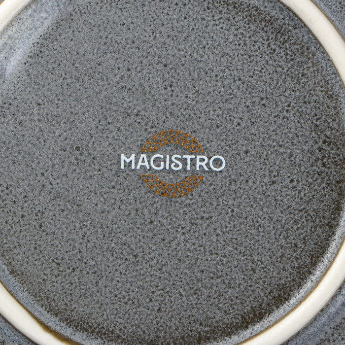 Тарелка фарфоровая обеденная Magistro Urban, d=22,5 см, цвет серый - фото 7 - id-p220036174