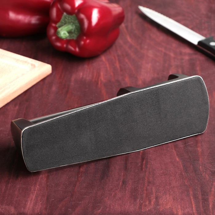 Заточка для ножей Magistro «Металлик», с 2 отделениями для стальных и керамических ножей - фото 4 - id-p220036257
