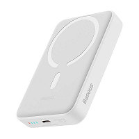 Внешний аккумулятор OS-Baseus Magnetic Mini Wireless Fast Charge Power Bank 10000mAh 30W (PPCX110202) белый
