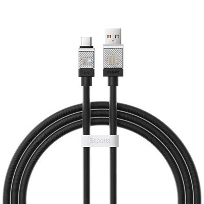 Кабель Baseus CoolPlay Series Fast Charging Cable USB - Type-C 100W 1m (CAKW000601) черный - фото 1 - id-p220036561