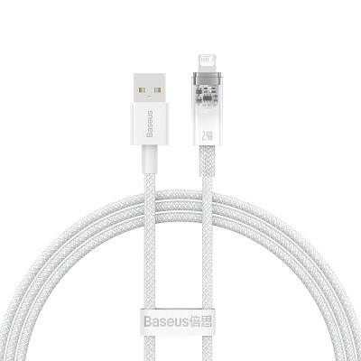 Кабель Baseus Explorer Series Fast Charging Cable with Smart Temperature Control USB - Apple Lightning 2.4A 1m - фото 1 - id-p220036562
