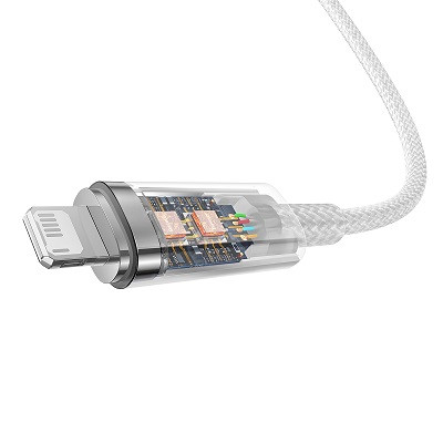 Кабель Baseus Explorer Series Fast Charging Cable with Smart Temperature Control USB - Apple Lightning 2.4A 1m - фото 3 - id-p220036562