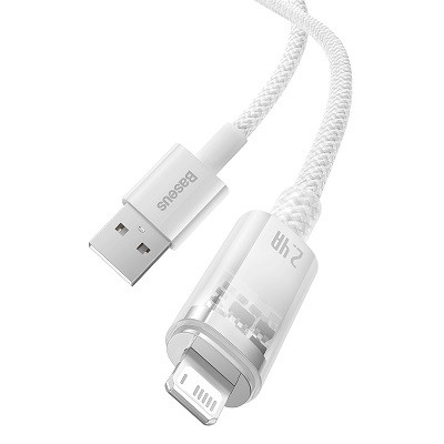 Кабель Baseus Explorer Series Fast Charging Cable with Smart Temperature Control USB - Apple Lightning 2.4A 1m - фото 4 - id-p220036562