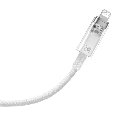 Кабель Baseus Explorer Series Fast Charging Cable with Smart Temperature Control USB - Apple Lightning 2.4A 1m - фото 5 - id-p220036562
