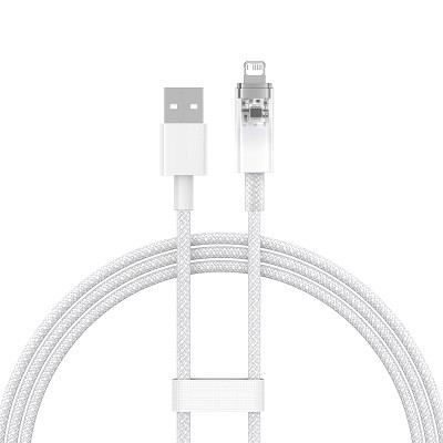 Кабель Baseus Explorer Series Fast Charging Cable with Smart Temperature Control USB - Apple Lightning 2.4A 1m - фото 6 - id-p220036562