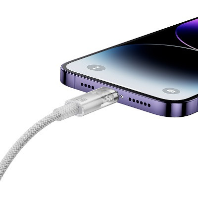Кабель Baseus Explorer Series Fast Charging Cable with Smart Temperature Control USB - Apple Lightning 2.4A 1m - фото 7 - id-p220036562