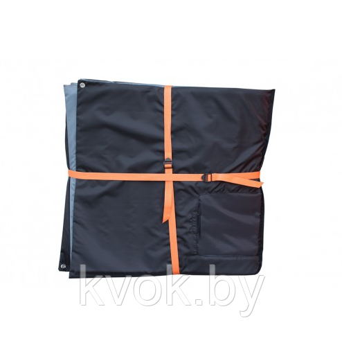 Пол для палатки Медведь Куб 2 (ткань Оксфорд 300D) 1.80*1.80m с закрывающимися отверстиями под лунки - фото 2 - id-p220036546