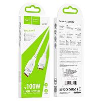 USB дата-кабель Type-C на Type-C Hoco X93 (100W, 1м) белый