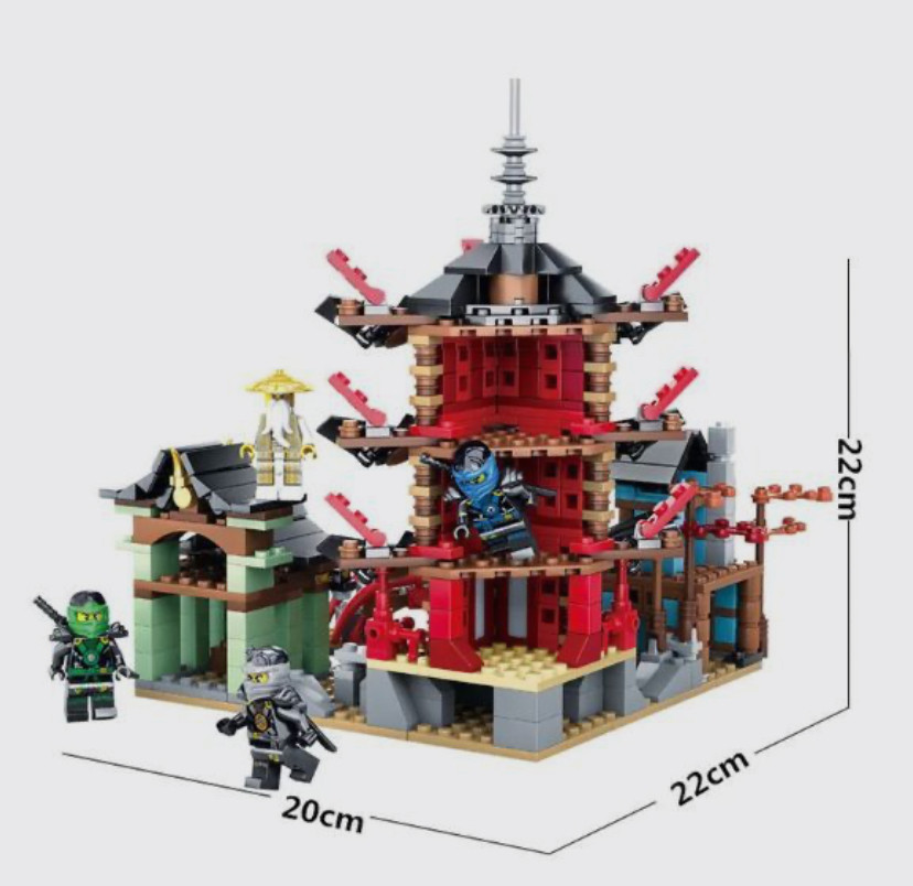 Конструктор аналог Лего ниндзяго Храм Аэроджитсу, 810 деталей - фото 2 - id-p220036939