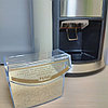Диспенсер для круп с дозатором Bahaz 10 л. / Органайзер с мерным контейнером металлического цвета, фото 4