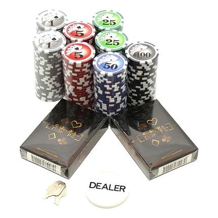 Набор для покера Фабрика Покера, 200, 11,5г., с номиналом, фото 2