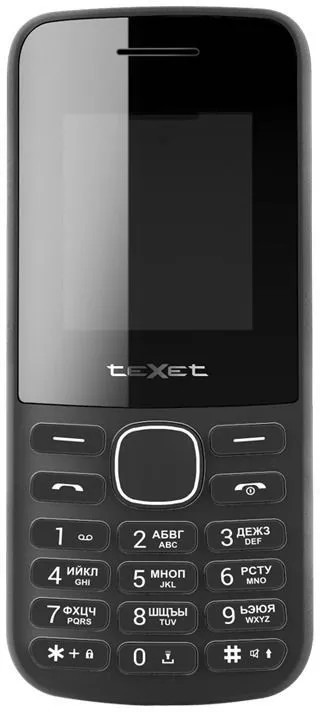 Кнопочный телефон TeXet TM-117 (черный) - фото 1 - id-p201259658