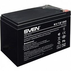 Батарея SVEN SV 12120 (12V 12Ah), напряжение 12В, емкость 12А*ч, макс. ток разряда 180А, макс. ток заряда - фото 1 - id-p212704001