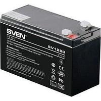 Батарея SVEN SV 1290 (12V 9Ah), напряжение 12В, емкость 9А*ч, макс. ток разряда 128А, макс. ток заряда 2.7А,