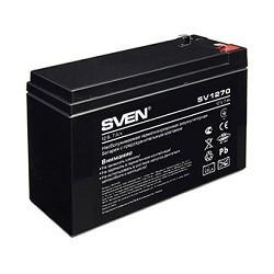 Батарея SVEN SV 1270 (12V 7Ah), напряжение 12В, емкость 7А*ч, макс. ток разряда 105А, макс. ток заряда 2.1А, - фото 1 - id-p212704491