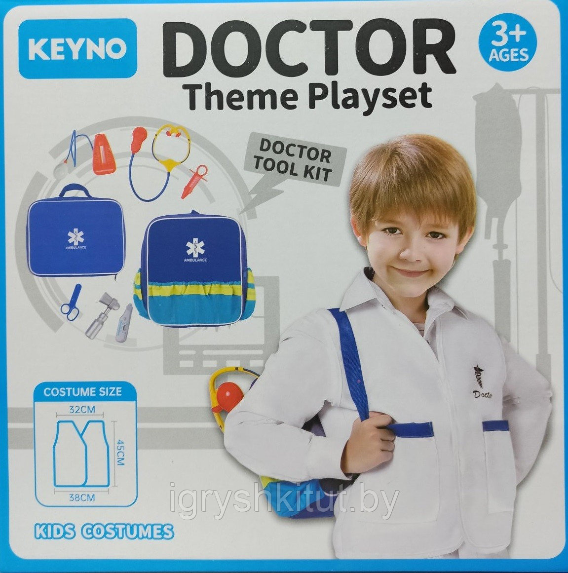 Детский игровой набор доктора в сумке - фото 1 - id-p220041847