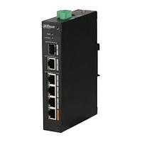 Коммутатор Dahua DH-PFS3106-4ET-60 4x100Mb 1G 1SFP 3PoE+ 60W неуправляемый