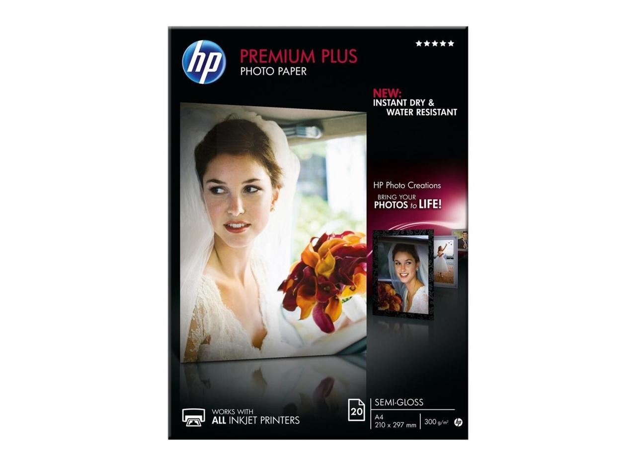 Бумага HP. HP Premium Plus Semi-gloss Photo Paper-20 sht/A4/210 x 297 mm - фото 1 - id-p212708036