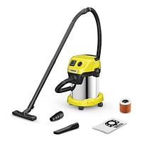 Строительный пылесос Karcher WD 3 P S V-17/4/20 1.628-135.0 1000Вт (уборка: сухая/сбор воды) желтый