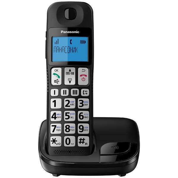 Panasonic KX-TGE110RUB Black р/телефон (трубка с ЖК диспл. DECT) - фото 1 - id-p219504968