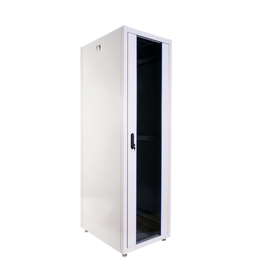 Шкаф телекоммуникационный напольный ЭКОНОМ 48U (600 1000) дверь стекло, дверь металл - фото 1 - id-p214276471