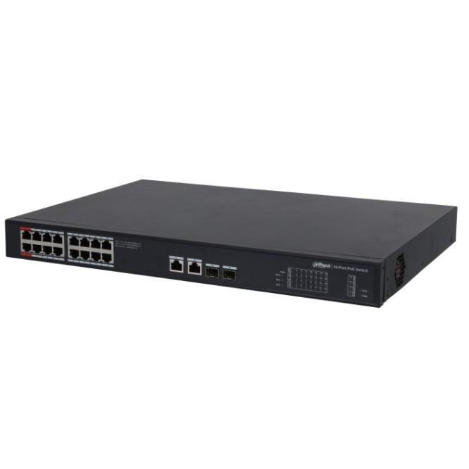 Коммутатор Dahua DH-PFS3220-16GT-190 18G 2SFP 14PoE+ 190W управляемый